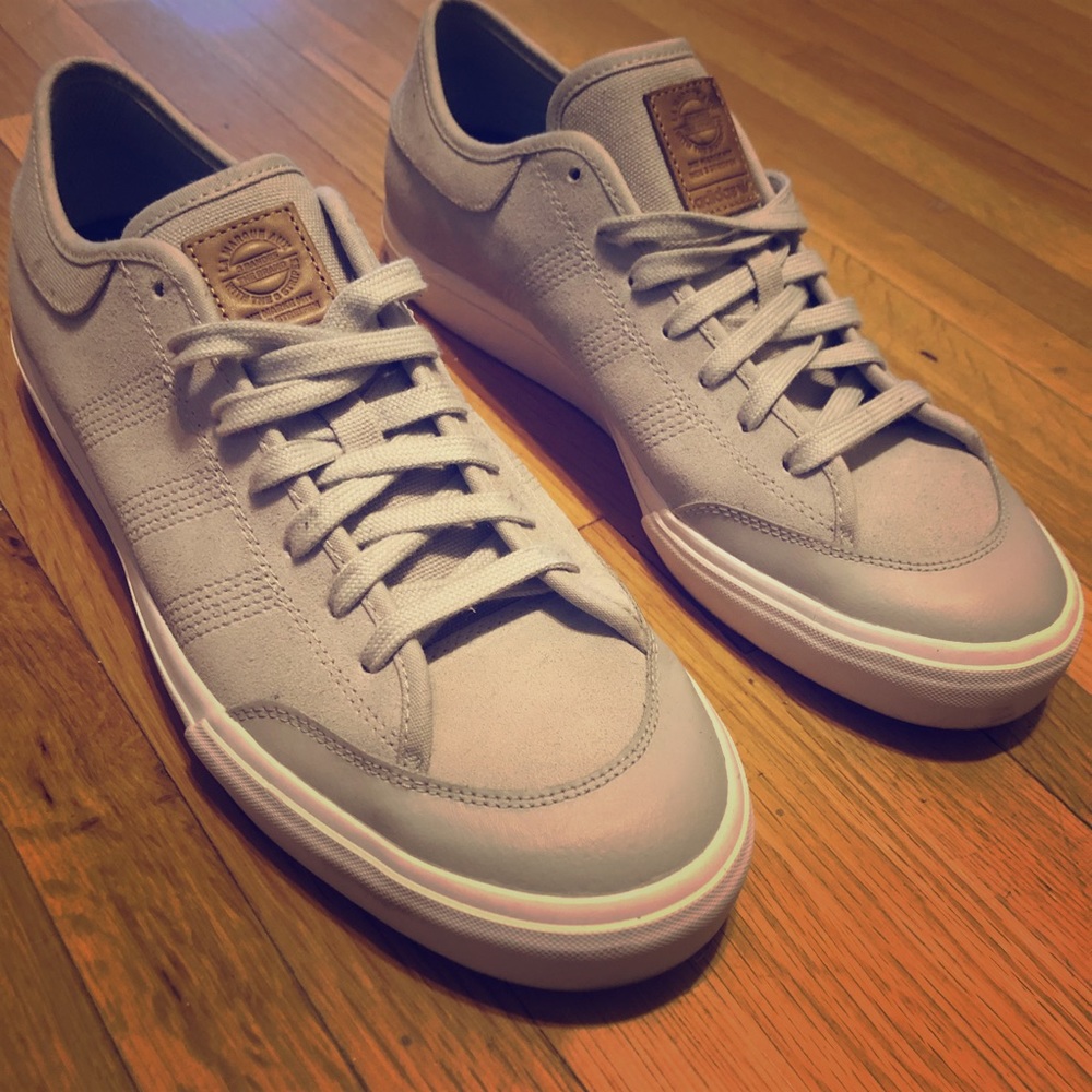 Adidas Match Court RX2 Shoes Grey Suede